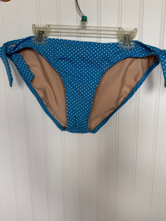Lands' End Other - Lands' End Blue Polka Dot Bikini Bottoms with Cream Lining medium m